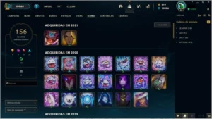 CONTA LOL sem elo ex gold lvl 86 - League of Legends