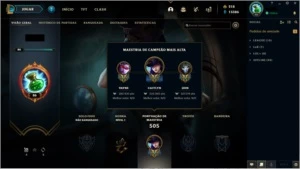 CONTA LOL sem elo ex gold lvl 86 - League of Legends