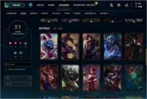 Conta De Lol Diamante 4 C/51 Skin De Qualidade - League of Legends
