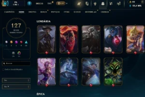 Conta Lol Lv 351, 127 SKINS - League of Legends