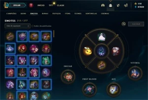 Vendo conta League Of Legends com 518 Skin, e 15 Skin Ed. Pr LOL