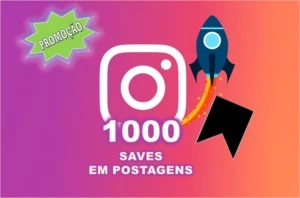 INSTAGRAM - 1000 SAVES EM POSTAGEM - Redes Sociais