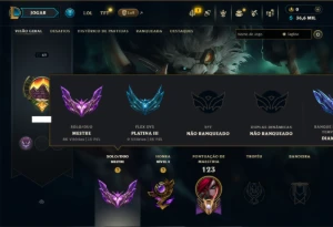 Mestre com 55 Champs e 12 Skins ( 15 PDL ) - League of Legends LOL