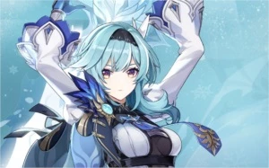 Conta com Eula e Keqing AR 22 - Genshin Impact