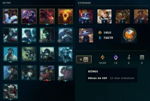 Smurf Premium C/ Alistar Hextec + 1050Rp - League of Legends LOL