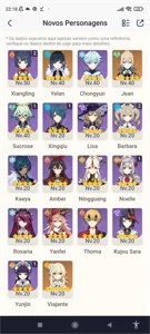 Yelan + Assinatura, Jean e Espinha Celestial - Genshin Impact