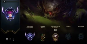 CONTA DIAMANTE 3 - MMR ALTISSIMO - SKIN LUCIAN ATACANTE - League of Legends LOL
