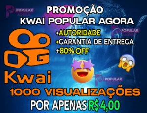 Kwai 1000 Visualizações Em Vídeo Kwai Promoção - Redes Sociais