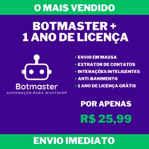 Botmaster + 1 Ano de Licença GRÁTIS - Outros