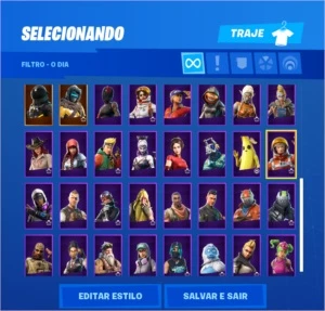 Conta de Fortnite Season 2 até a X