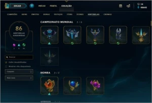 Conta de LoL com 841 skins, 3 PAX, Ryze jovem - League of Legends