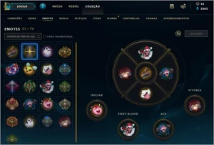 League of Legends - CONTA - Platina 5 + All Champs LOL