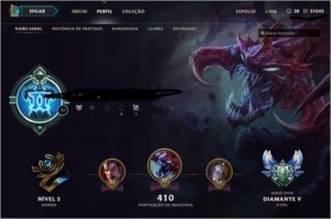 CONTA League of Legends - 400 SKINS LOL