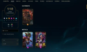 Conta Lol Esmeralda/ Mestre Tft Todos Champ Muita Skin - League of Legends