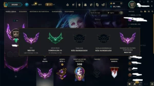 Conta Lol Esmeralda/ Mestre Tft Todos Champ Muita Skin - League of Legends