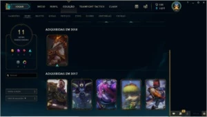 conta platina 4 38 Champion - League of Legends LOL