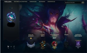 CONTA NÍVEL 370 COM EVELYN E LUX PRESTÍGIO QUASE TODAS LUX - League of Legends LOL