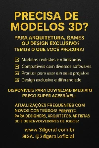 +500 Modelos 3D para Games/Arquitetura e Design - Outros