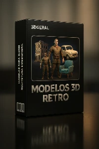 +500 Modelos 3D para Games/Arquitetura e Design