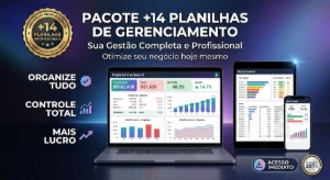 🔥 +14 Planilhas PRO p/ Organizar e Lucrar Já! - Outros