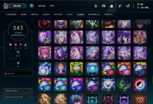 Conta lol mais de 20 míticas, e muitos itens raros - League of Legends