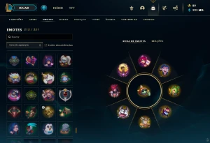 Conta lol mais de 20 míticas, e muitos itens raros - League of Legends