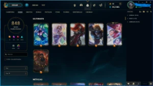 conta lol 848 skins todos champ - League of Legends