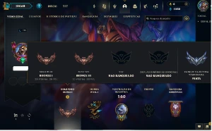 Unranked com 100 Champs e 27 Skins + 2 Fragmentos - League of Legends LOL