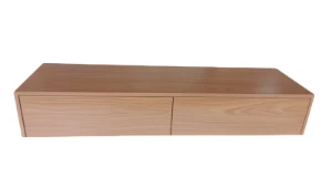 Aparador Suspenso Freijó com 2 Gavetas 80x45x20cm - Artesanato e Personalizados