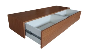 Aparador Suspenso Freijó com 2 Gavetas 80x45x20cm - Artesanato e Personalizados