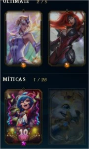 conta platina 3, todos campeões, skins, mt essência - League of Legends LOL