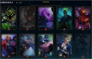 conta platina 3, todos campeões, skins, mt essência - League of Legends LOL