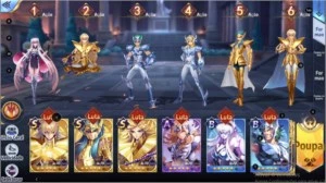 Conta Saint Seiya Awakening - Shaka Arayashiki e outros