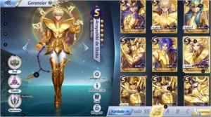 Conta Saint Seiya Awakening - Shaka Arayashiki e outros