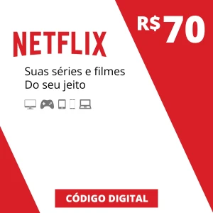 Gift Card Netflix R$ 70 - Digital - Gift Cards