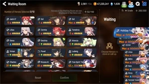 Conta Epic Seven - Inúmeros personagens de collabs. - Outros