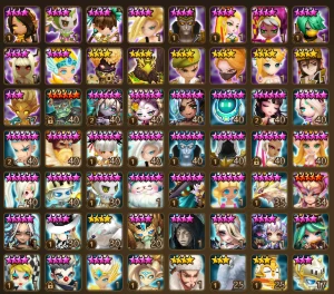 Conta summoners war (Global) Late game, LD todos nat4 nat5