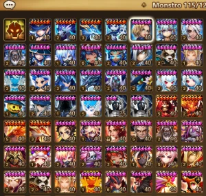 Conta summoners war (Global) Late game, LD todos nat4 nat5