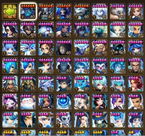 Conta summoners war (Global) Late game, LD todos nat4 nat5