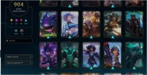 Platina IV - 905 SKINS - Quase todos os campeões - League of Legends LOL