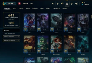 Conta Bronze 4 com TODOS os champs  182 Skins + UrfWick - League of Legends LOL