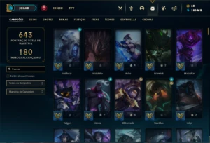 Conta Bronze 4 com TODOS os champs  182 Skins + UrfWick - League of Legends LOL