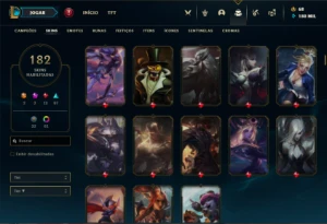 Conta Bronze 4 com TODOS os champs  182 Skins + UrfWick - League of Legends LOL
