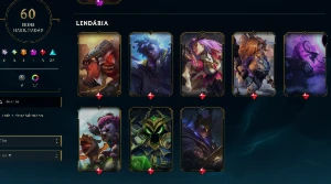 Lol 60 skins, prata, level 160 - League of Legends