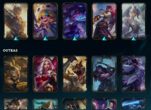 Lol 60 skins, prata, level 160 - League of Legends