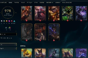 Conta League Of Legends com 278 Skins LOL