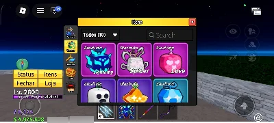 Contas de blox fruits levei 2800 com kitsune ingerida - Roblox
