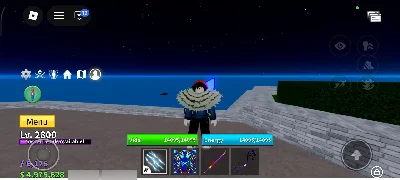 Contas de blox fruits levei 2800 com kitsune ingerida - Roblox