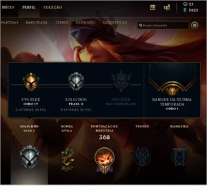 Conta League of Legends LOL