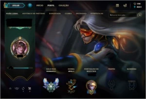 Conta diamante 1 ~ 371 skins + 22k RP - League of Legends LOL